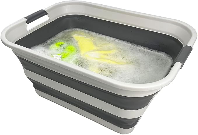 SAMMART Collapsible Plastic Laundry Basket - Image 4