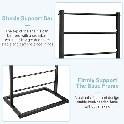 Aulin 6 Tier Large Capacity Ribbon Storage Organizer Rack - Image 7
