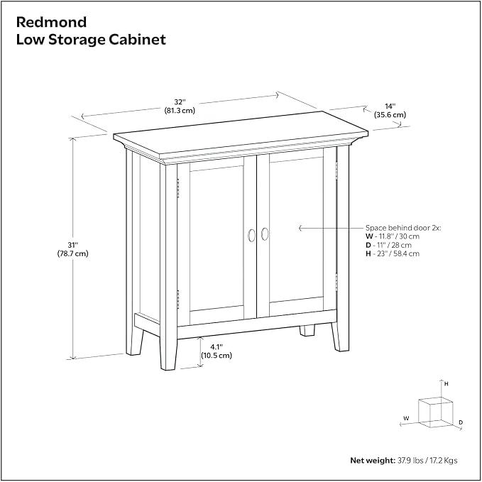 SIMPLIHOME Redmond Storage Cabinet - Image 3