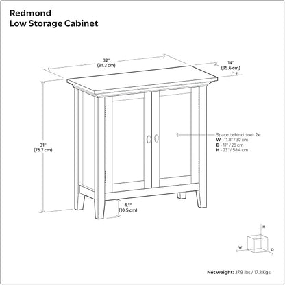 SIMPLIHOME Redmond Storage Cabinet - Image 3