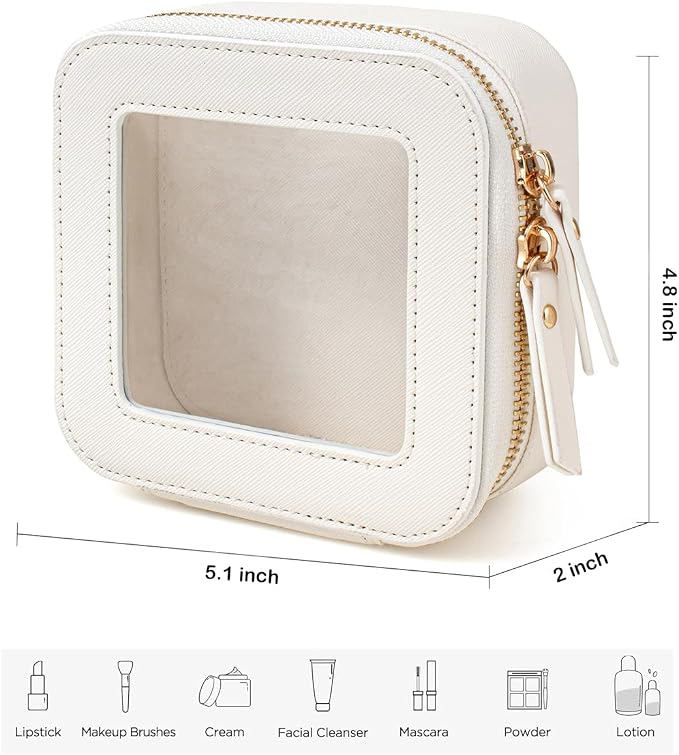 Travel Clear Makeup Bag Set, TSA Approved Cosmetic Bag Case - Image 5