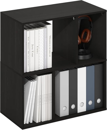 Furinno DALY Book Shelf, 4-Cube Bookshelf, Cube Storage Organizer Bookcase by Furinno-FitsYourSpaceFitsYourBudget