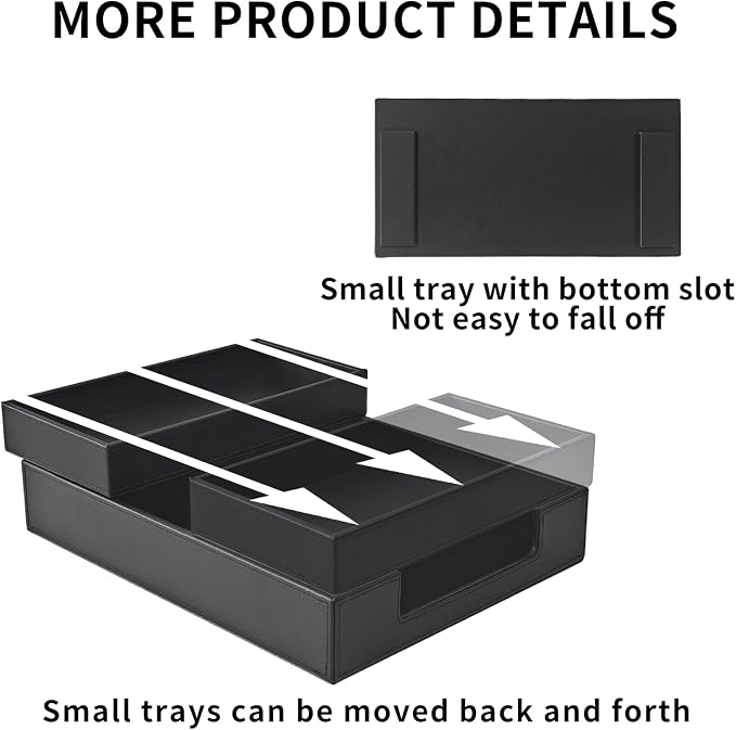 4 Pack Leather Office Supplies/Desk Organizer - Image 3