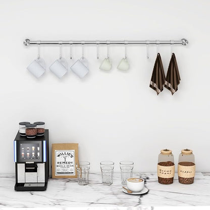 Audmore Kitchen Utensil Rack 2 PCS, 20.9” Pot & Pan Hanging Rack Wall Mount | - Image 6