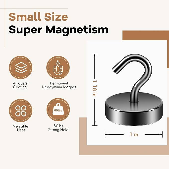 Neosmuk Magnetic Hooks Steel Tube Design - Image 5