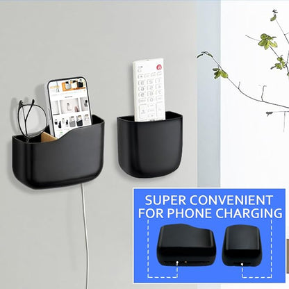 SUNFICON Wall Mount Remote Holder TV FAN Remote Control Holder Bedside Caddy - Image 8