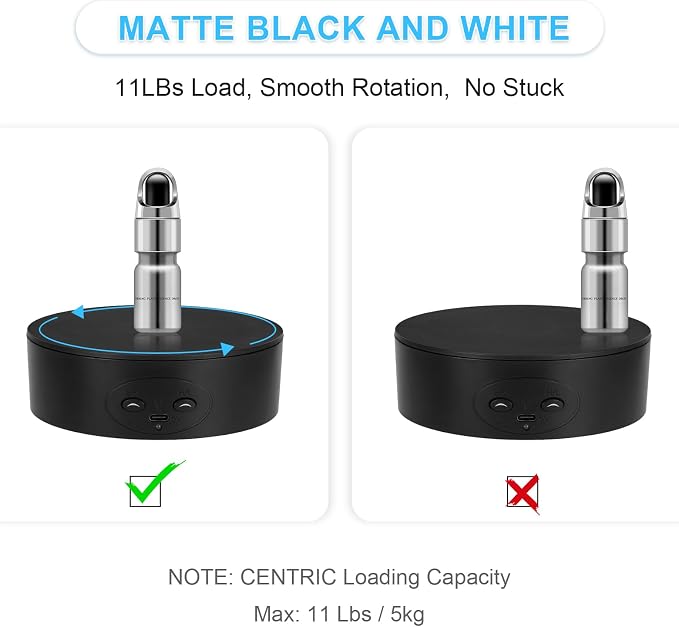 Motorized Rotating Display Stand, 5in/11lbs Load, 360° Rotating Platform - Image 6