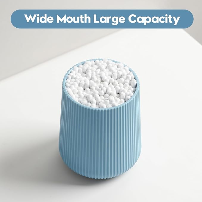 YAUKPH Light Blue Striped Toothbrush Holder - Image 3