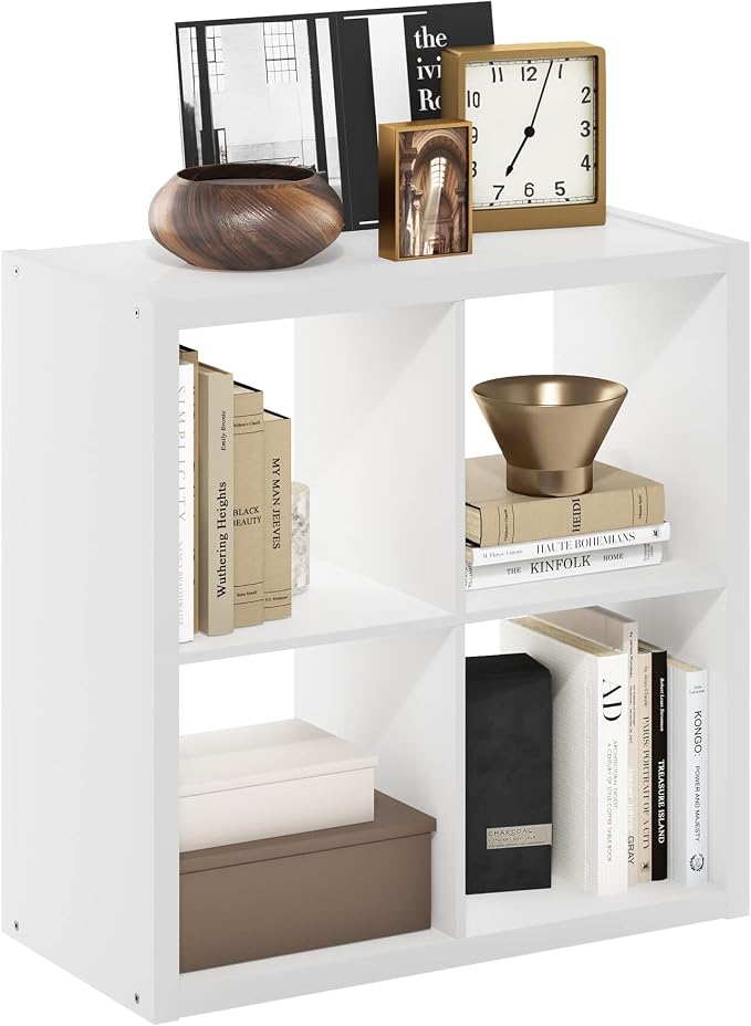 Furinno Cubicle Open Back Decorative Cube Storage Organizer, Reversible Bookcase by Furinno-FitsYourSpaceFitsYourBudget