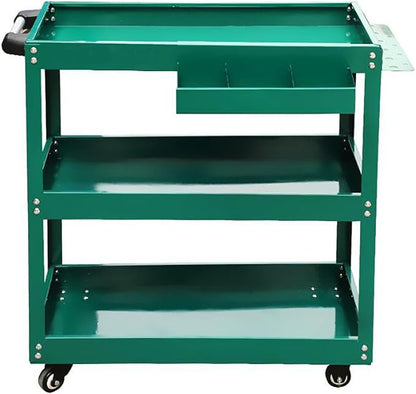 ICEMOB Utility Service Cart, 3-Tier Commercial Tool Cart Mobile Work Table by Unknown