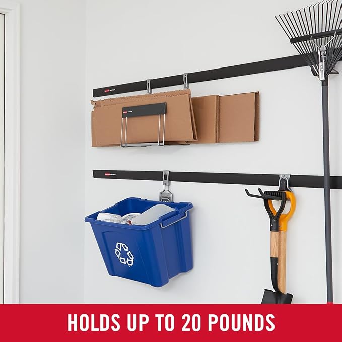 Rubbermaid Garage FastTrack Recycled Cardboard Holder, Wall Mounted Recycling - Image 7