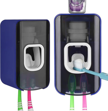 2 Slot Toothbrush Holder and Toothpaste Dispenser Wall Mounted, Automatic - Image 6