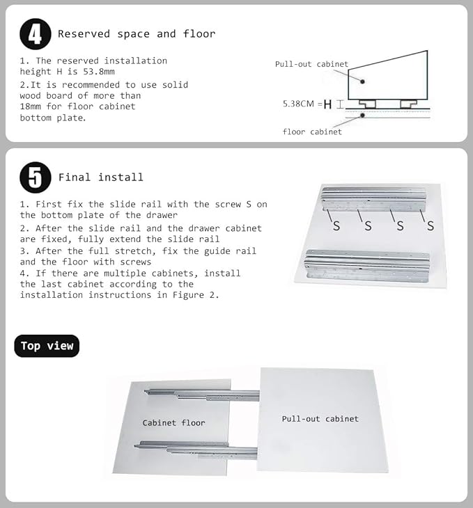YENUO Undermount Concealed Drawer Slides Full Extension 16–40 Inch 200 LB | - Image 6