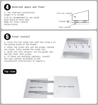 YENUO Undermount Concealed Drawer Slides Full Extension 16–40 Inch 250 LB | - Image 6