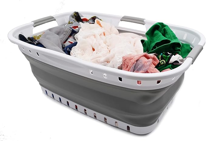SAMMART 44L Collapsible Plastic Laundry Basket - Image 4