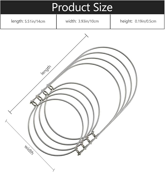 DOITOOL Mason Jar Wire Handles 8 Pack Stainless Steel Wire Hangers Compatible - Image 3