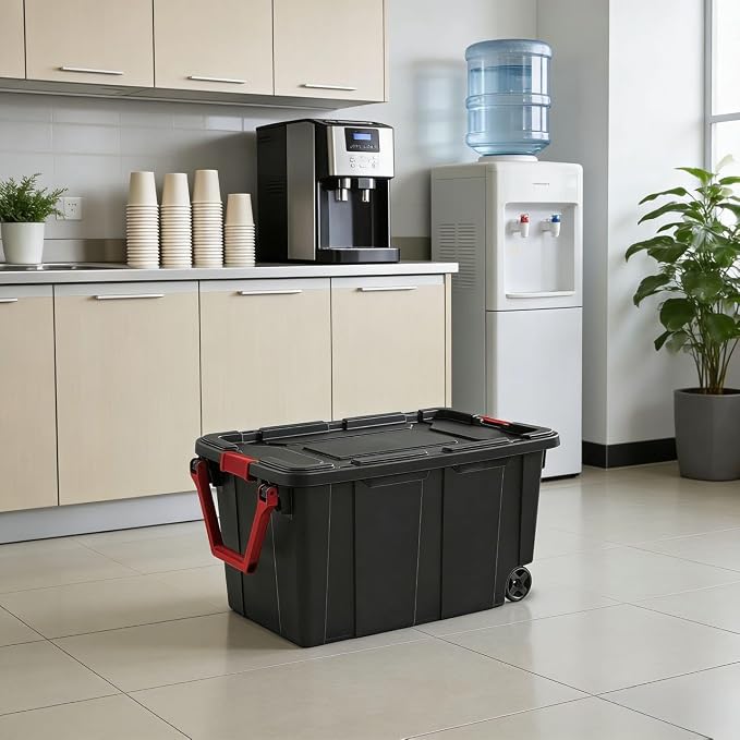 40-gallon wheeled plastic storage boxes - Image 7