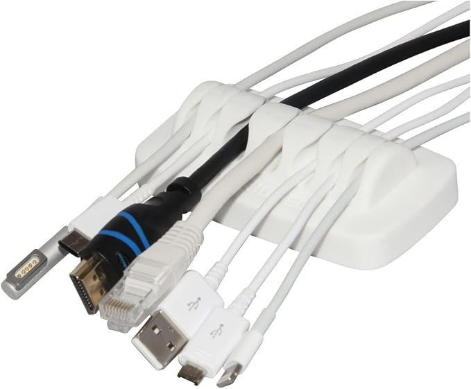 Heaviest Cable Organizer on The Market! Compact and Weighted Desktop Cord by ENVISIONED