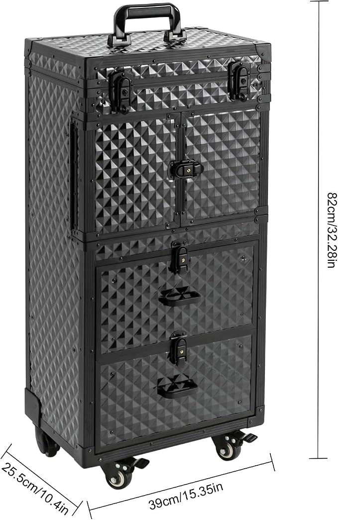 Cosmetic Train Case, Makeup Organizer Travel Case - Image 8