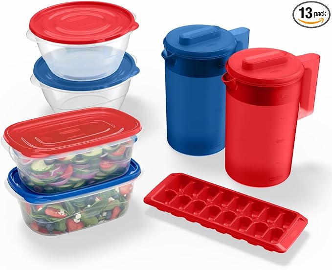 Rubbermaid TakeAlongs Special-Edition Americana 13-Piece Set of Food Storage by Unknown
