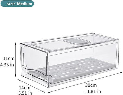 Diskary Fridge Organizer, Stackable Refrigerator Organizer Bins, Reusable Food - Image 2