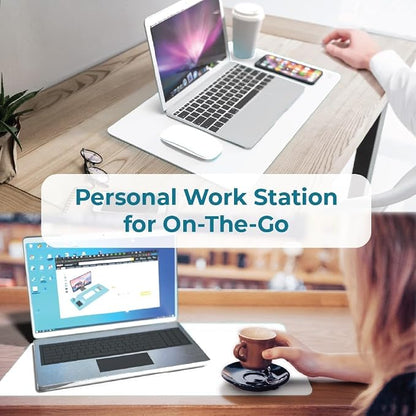 BLACK+DECKER Small Travel Desk Mat, Office Desk Pad, Computer Mat, Laptop Pad - Image 5