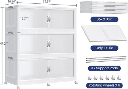960QT Extra Large Stackable Storage Bins - Image 2