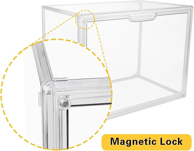 Clear Stackable Plastic Storage Bins - Image 5