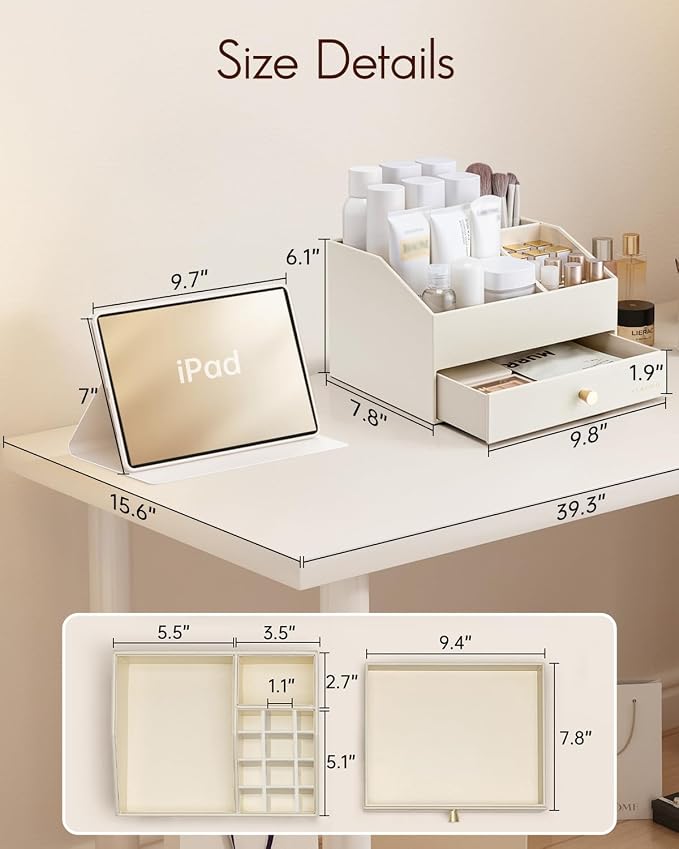 Vlando Makeup Organzier, Vanity Organizer - Image 4