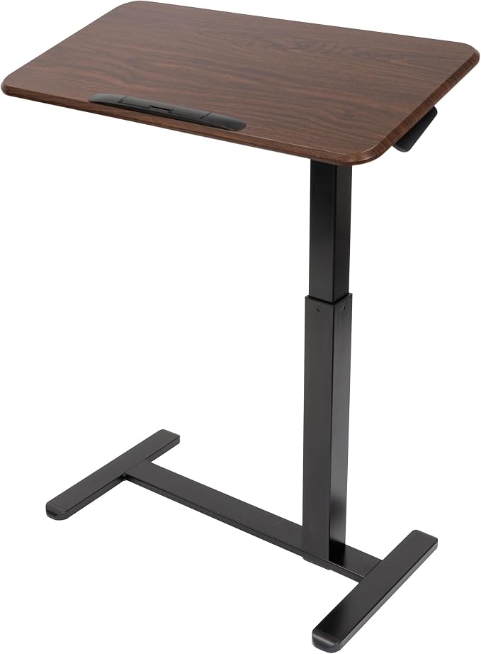 Mount-It! Rolling Bedside Table, Overbed Tray Table on Wheels by Mount-It
