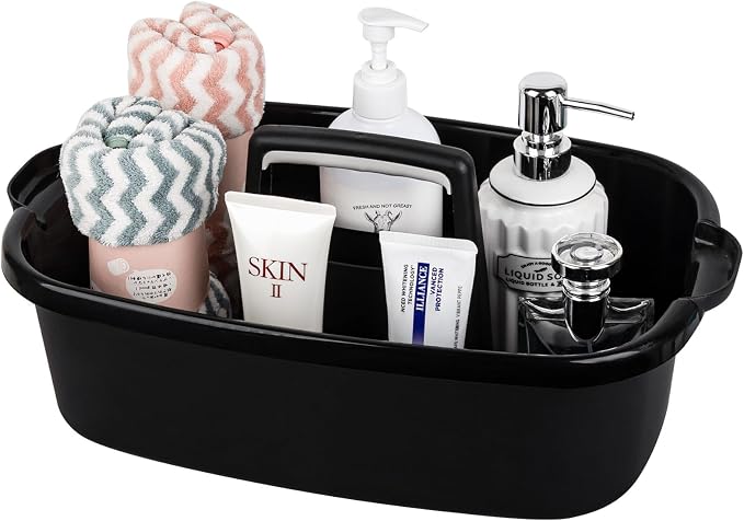 Large Cleaning Supplies Caddy Portable Shower Basket Supply Organizer by JiatuA