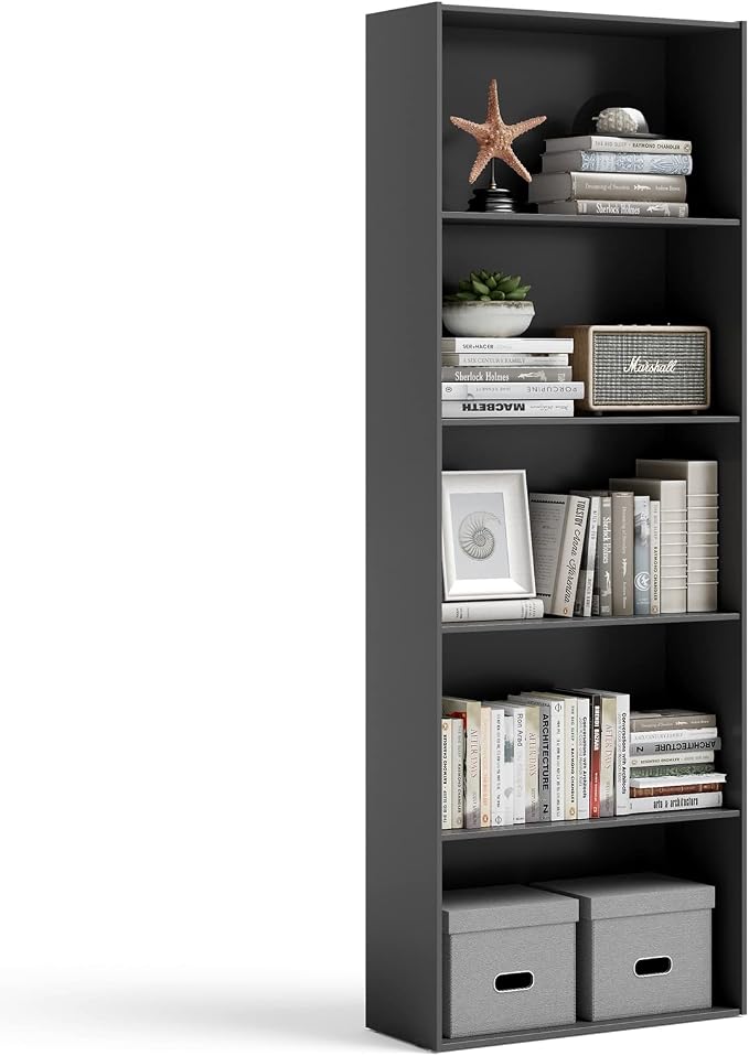 Tangkula 5-Tier Bookcase, 67” Tall Freestanding Bookshelf by TANGKULA