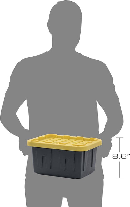 BLACK & YELLOW 5-Gallon Tough Storage Containers - Image 2