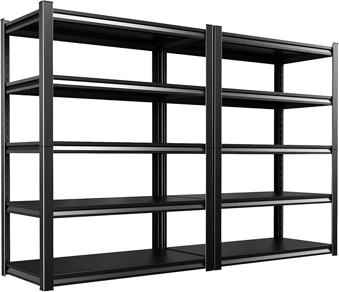 46''W Garage shelving, 3000lbs AdjustableTall Heavy Duty Shelving, 5T Garage by KORVENA