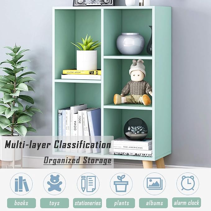 IOTXY Wooden Open Shelf Bookcase - Image 6