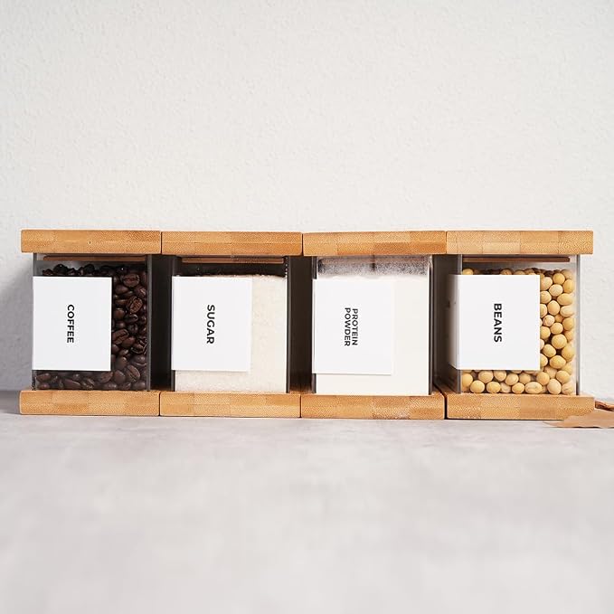 APT 1101 Bamboo Food Dispenser | Kitchen Organizers and Storage | Airtight - Image 9