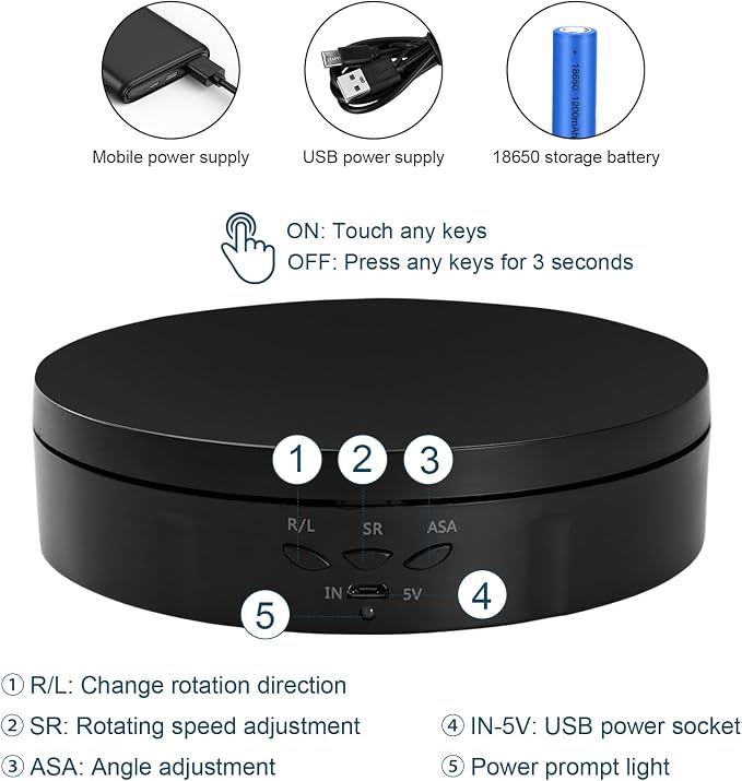 22 lbs Motorized Rotating Display Stand - Image 4