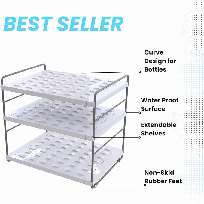 YAN & HIN Expandable Water Bottle Organizer - Image 9