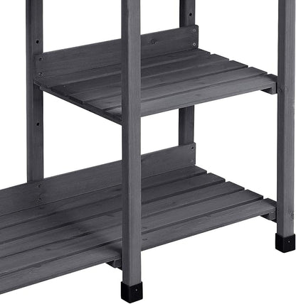Topeakmart 45.2x17.7x47.6'' Potting Benches Outdoor Garden Potting Table Work - Image 8