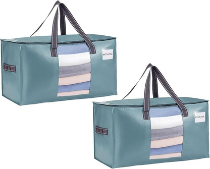VENO 2 Pack Moving Bags, Comforter and Blanket Storage Bags by Veno