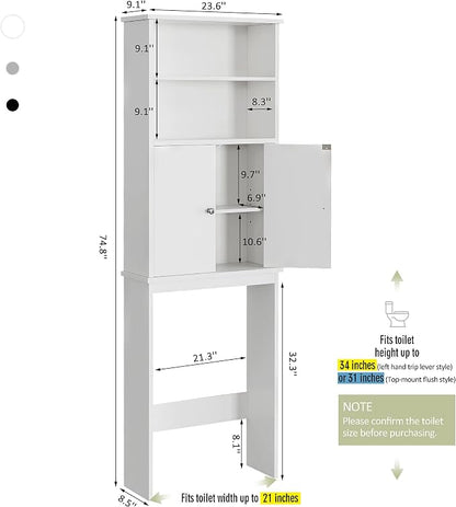 Over the Toilet Storage Cabinet - Image 2