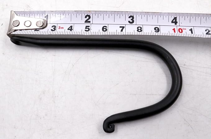The Metal Magician Single Prong Wrought Iron Hooks, Vintage Hand Forged Iron - Image 2