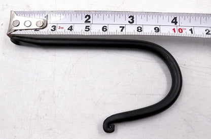 The Metal Magician Single Prong Wrought Iron Hooks, Vintage Hand Forged Iron - Image 2
