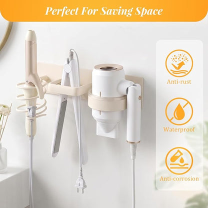 Hair Dryer Holder Curling Iron Holder Flat Iron, Curling iron holder wall mount - Image 6