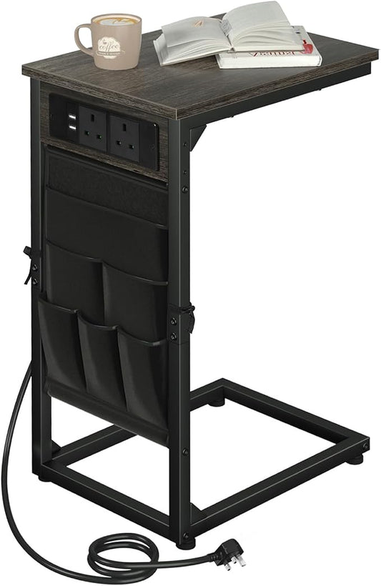 AMHANCIBLE C Shaped End Table by AMHANCIBLE