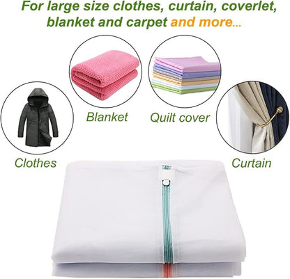 Tenn Well 2Pk 35x27" Large Mesh Laundry Bags Fine Net Washable - Image 6