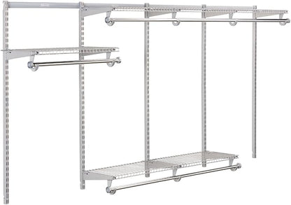 Rubbermaid Configurations Custom Closet Kit 4-8 Ft. Adjustable Metal Wire by Rubbermaid