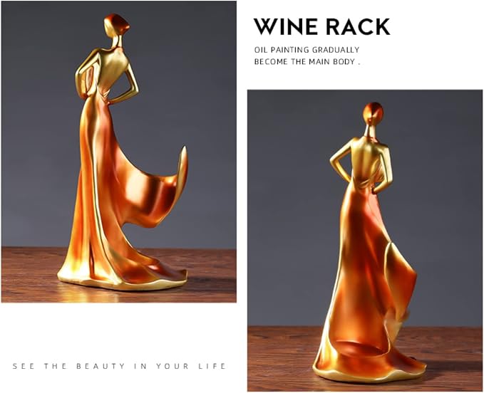 Wine Rack - Lady Wine Bottle Holder, Countertop Decorative Woman Wines Holder - Image 7