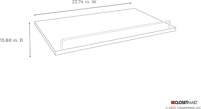 ClosetMaid SuiteSymphony Wood Shoe Shelves Set, Add On Accessory, Shoe Fence - Image 3
