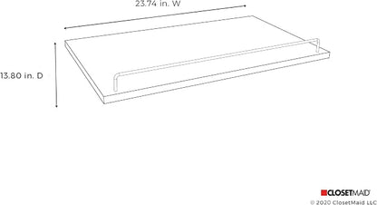 ClosetMaid SuiteSymphony Wood Shoe Shelves Set, Add On Accessory, Shoe Fence - Image 3